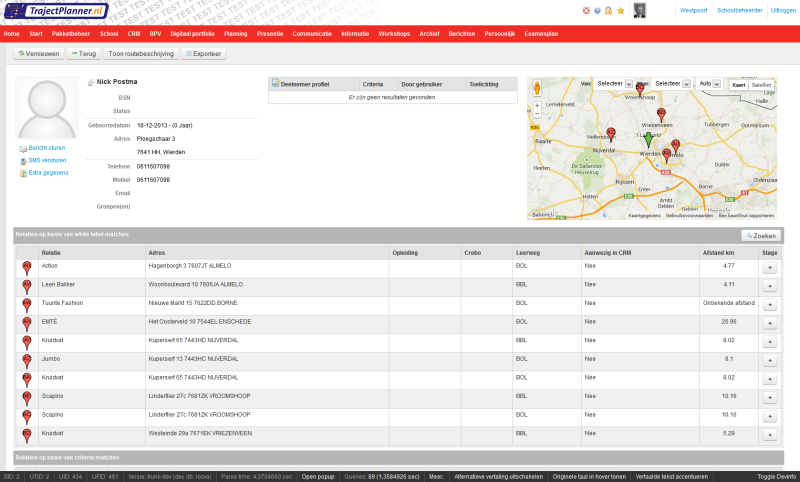 Trajectplanner